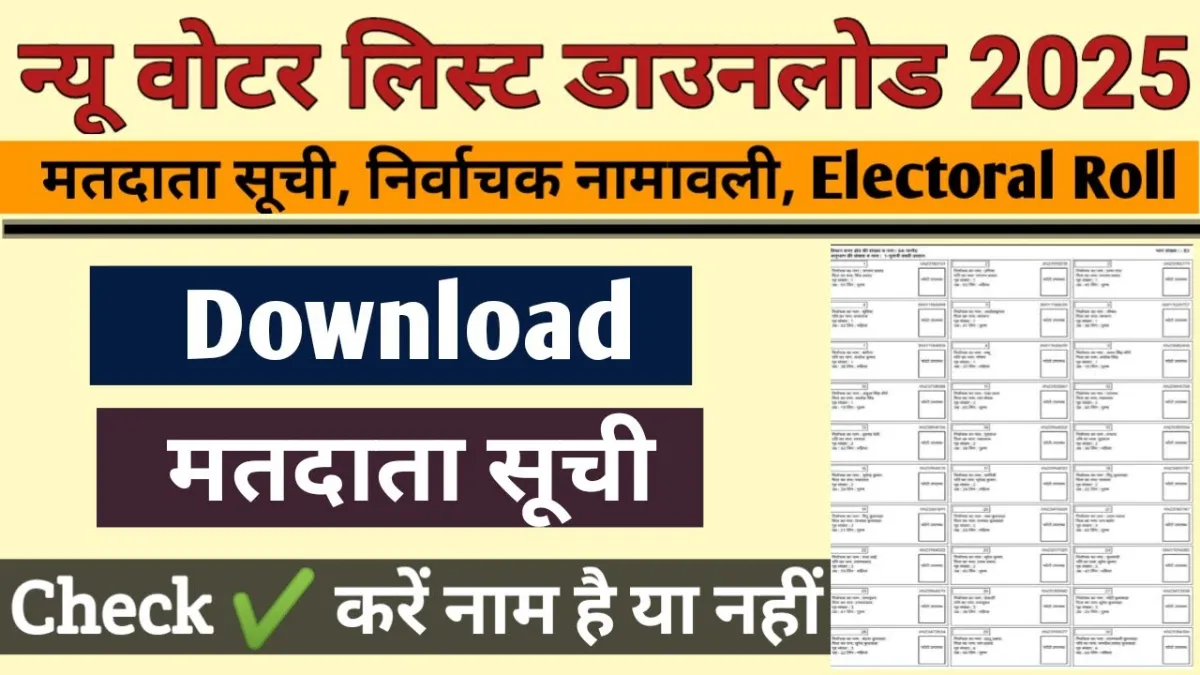 Voter List SIR Update 2025-26